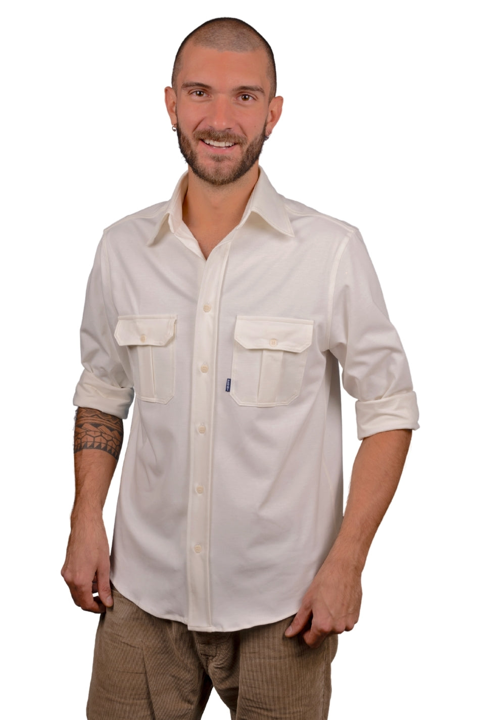 "L.A." - CAMICIA CASUAL IN COTONE JERSEY