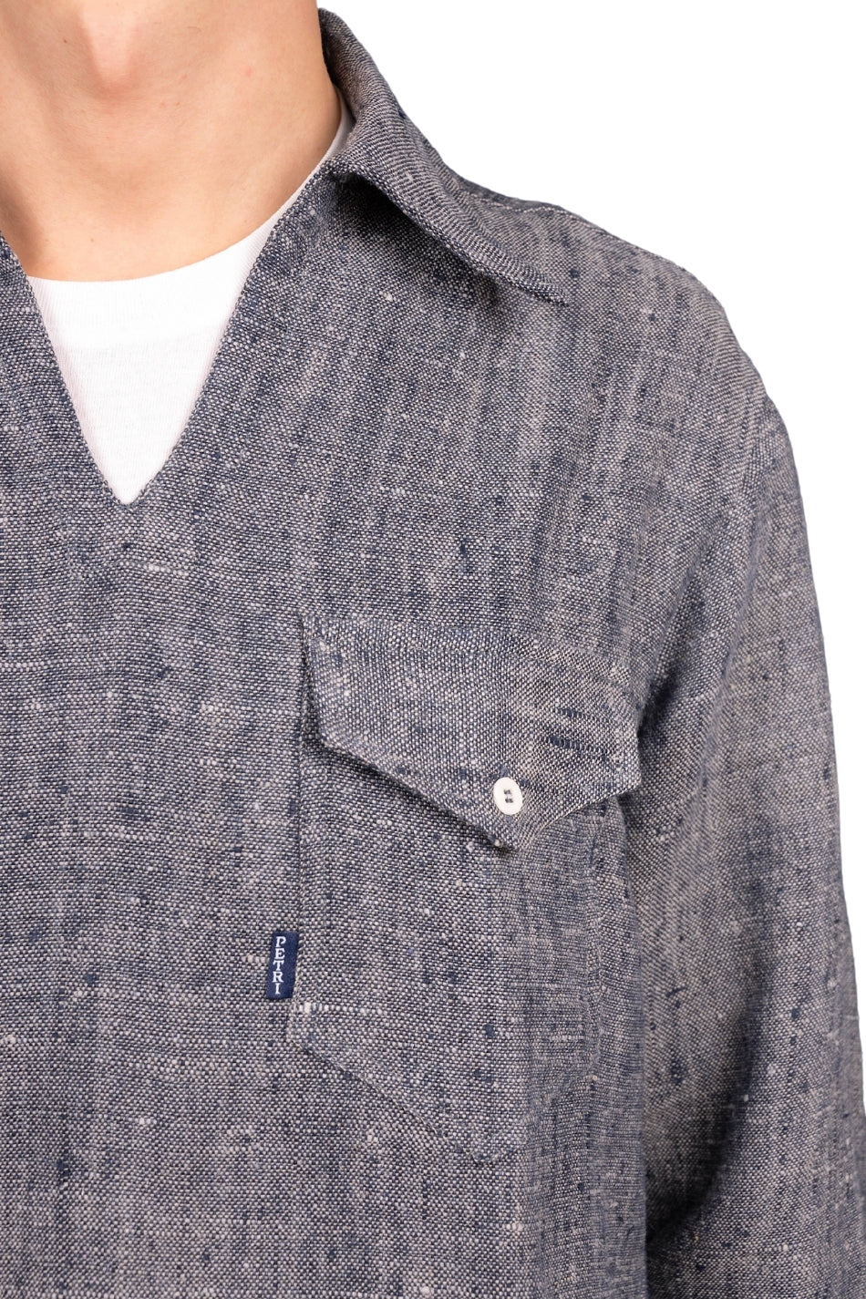 "MUSTANG" - RAW LINEN CASUAL SHIRT