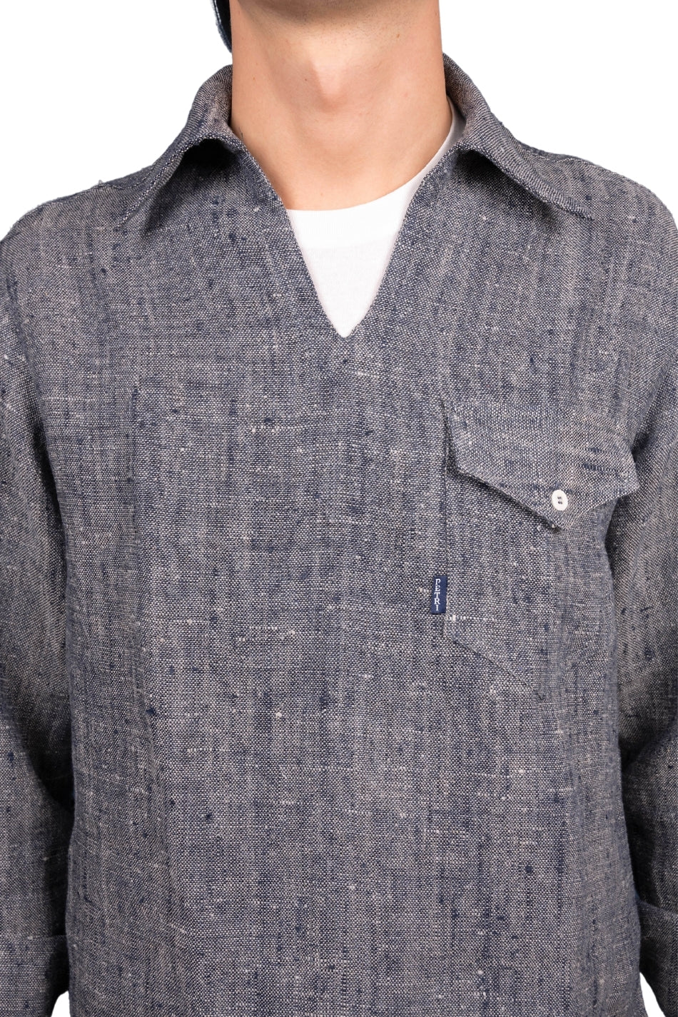 "MUSTANG" - RAW LINEN CASUAL SHIRT