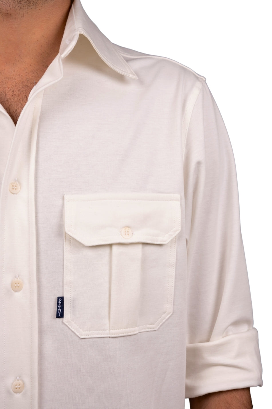 "L.A." - CASUAL SHIRT IN JERSEY COTTON