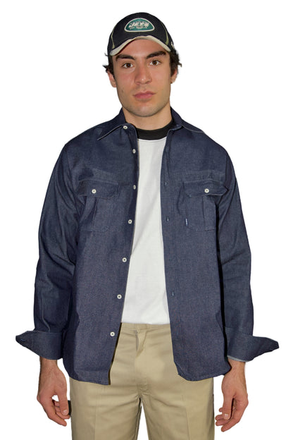 "REBEL" - CAMICIA CASUAL COTONE DENIM