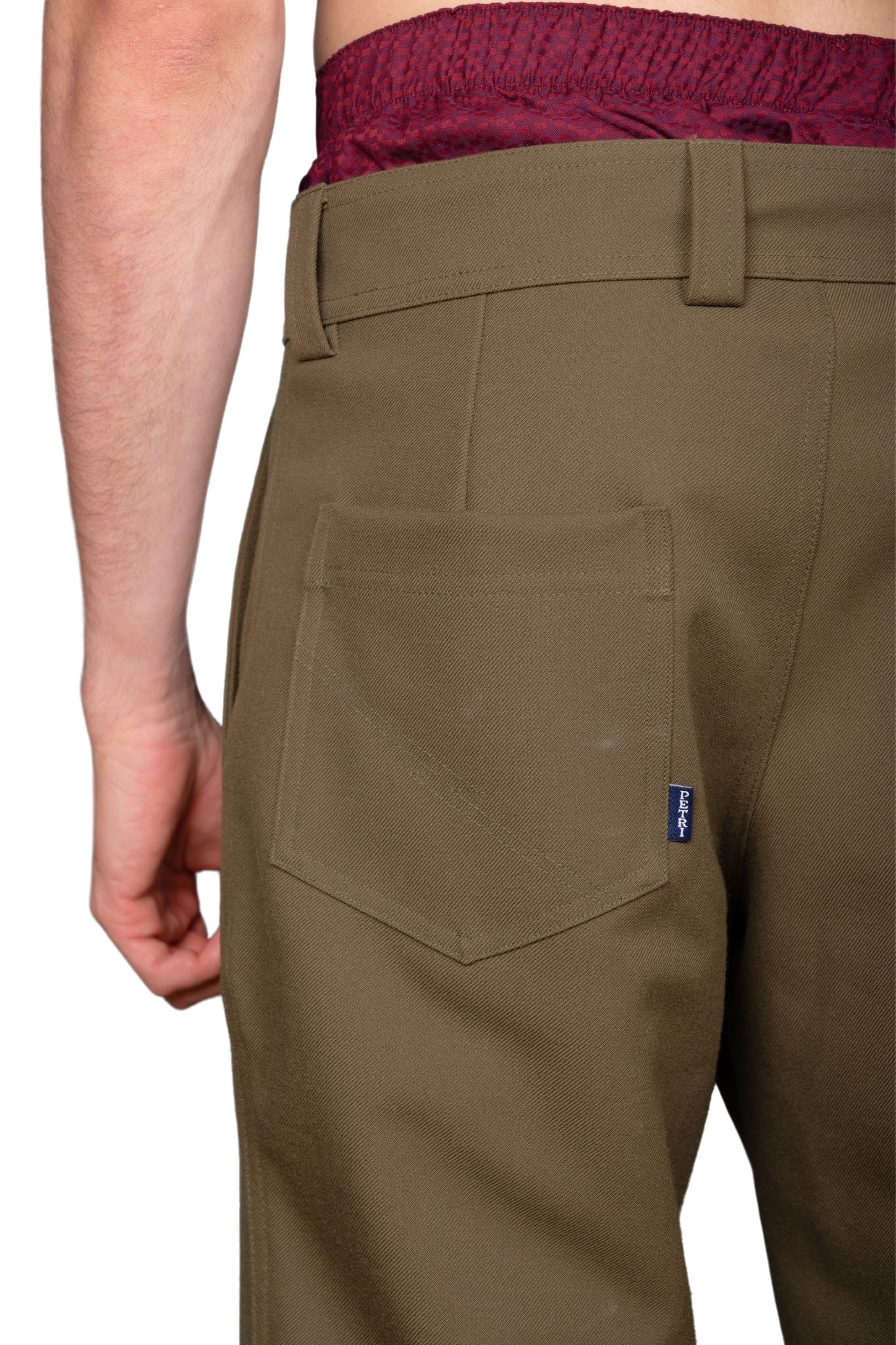 "BRONX" - GREEN COTTON UNISEX CASUAL PANTS
