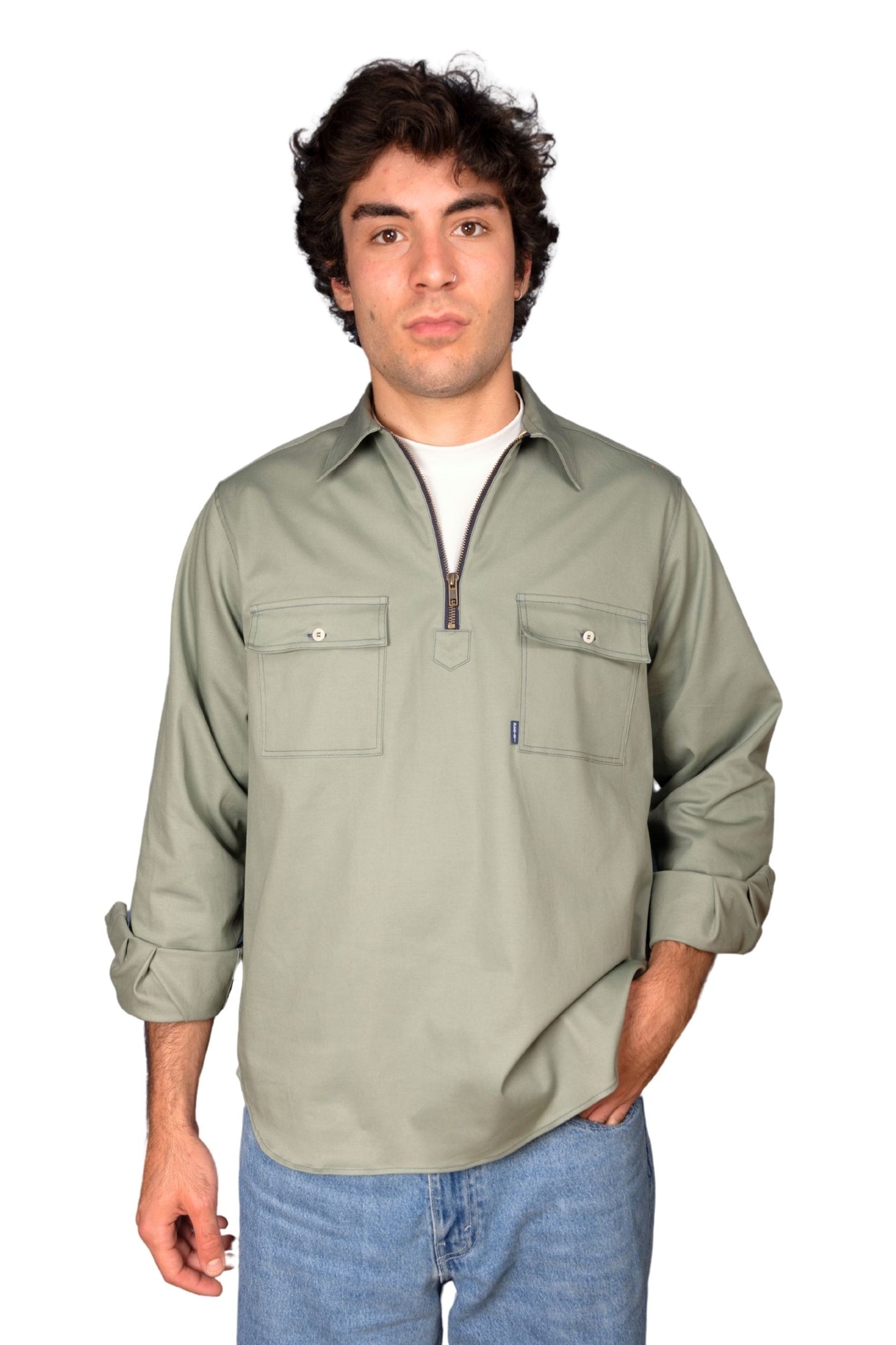 "SANTA BARBARA" - CASUAL COTTON TWILL SHIRT