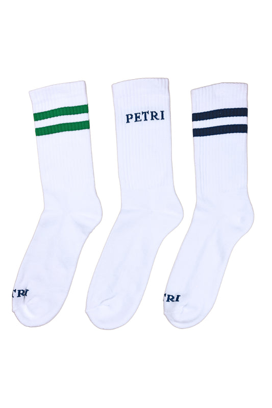 BOX THREE PAIRS COTTON SPORTS SOCKS