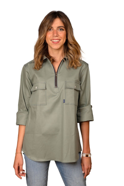 "SANTA BARBARA" - CASUAL COTTON TWILL SHIRT