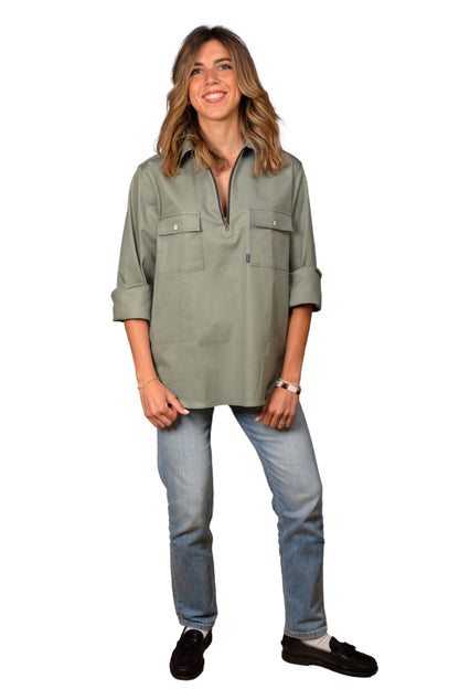 "SANTA BARBARA" - CASUAL COTTON TWILL SHIRT