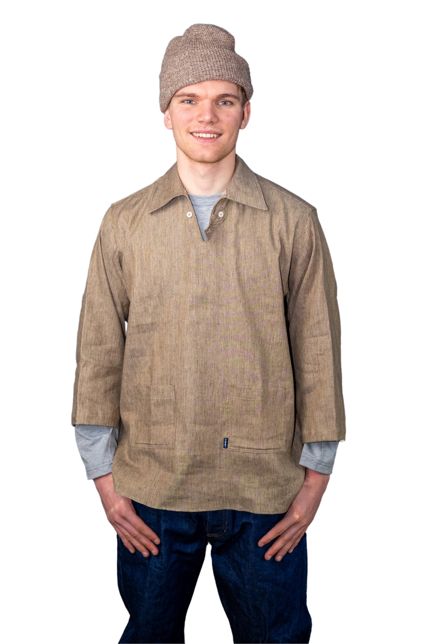 "APACHE" - CASUAL COTTON LINEN SHIRT