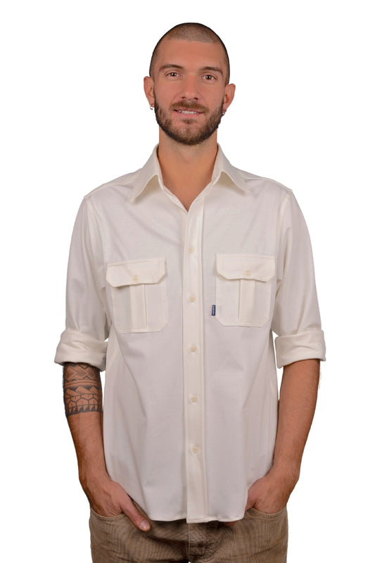 "L.A." - CASUAL SHIRT IN JERSEY COTTON