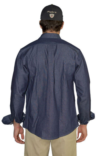 "REBEL" - CAMICIA CASUAL COTONE DENIM